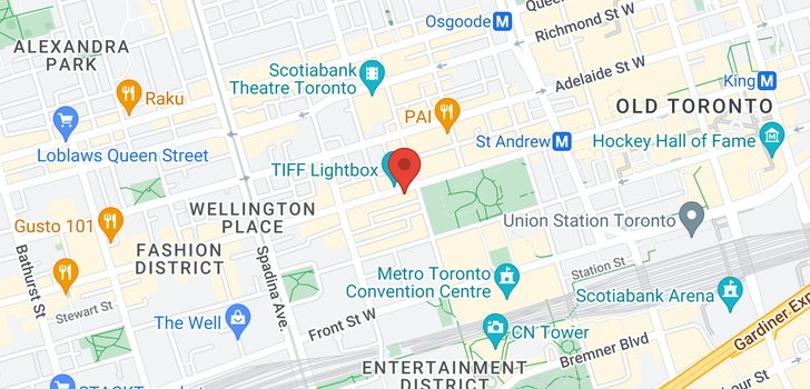 map of 297 KING ST W